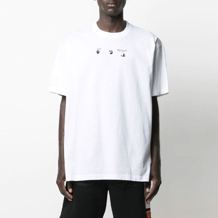 OFF-WHITE SS21 Letter Print Oversized T-Shirt Men’s White OMAA038S21JER0010145 圖 3