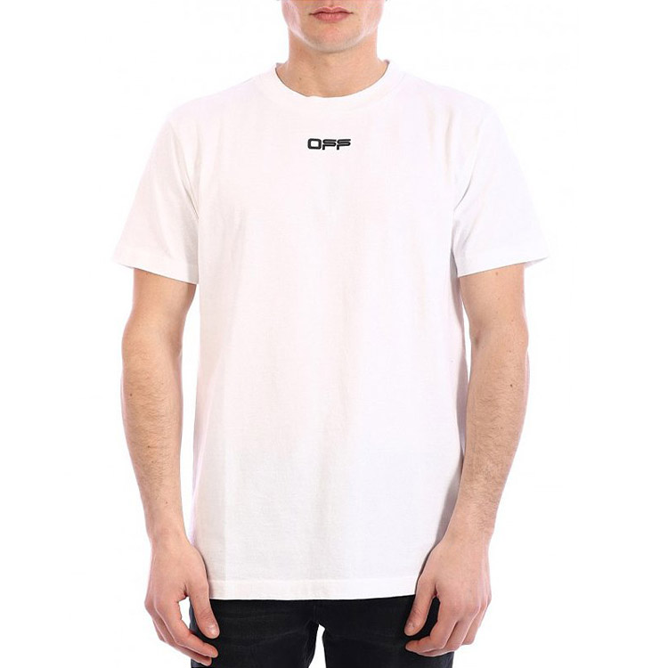 OFF-WHITE SS21 Logo Print Crewneck T-Shirt White ( Regular Fit) OMAA027S201850030188 圖 4