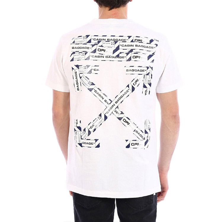OFF-WHITE SS21 Logo Print Crewneck T-Shirt White ( Regular Fit) OMAA027S201850030188 圖 5