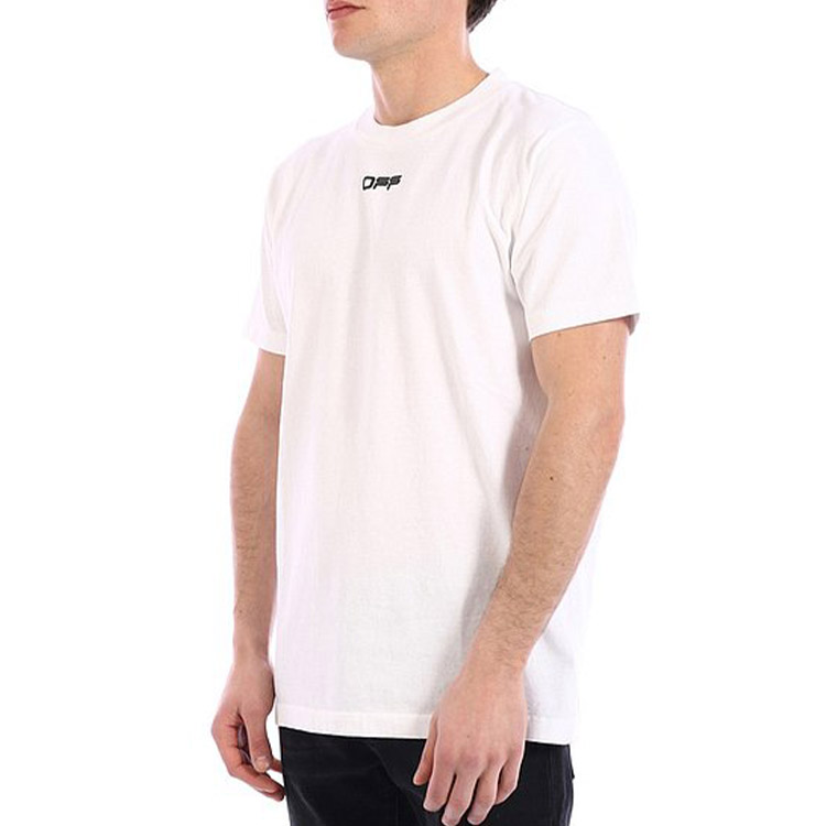 OFF-WHITE SS21 Logo Print Crewneck T-Shirt White ( Regular Fit) OMAA027S201850030188 圖 6