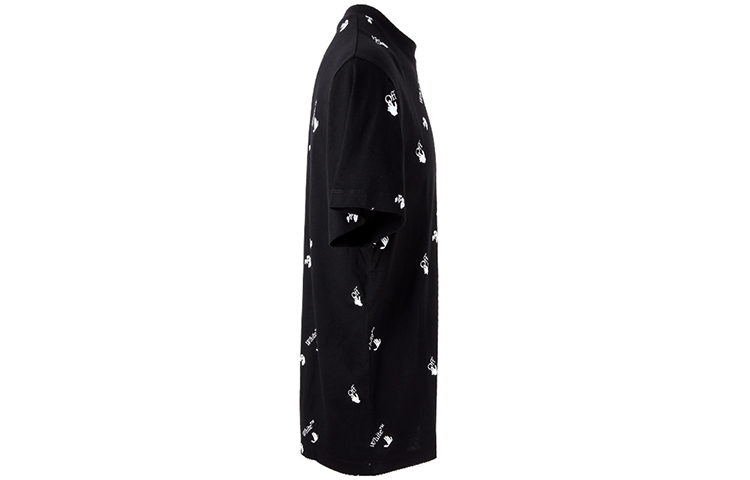 Purchase OFF-WHITE SS21 黑色短袖Logo印花宽松版T恤。 OMAA038R21JER0101001