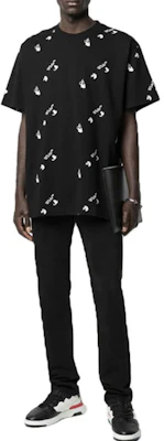 OFF-WHITE SS21 黑色短袖Logo印花宽松版T恤。 OMAA038R21JER0101001 Cheap OFF-WHITE SS21 黑色短袖Logo印花宽松版T恤。 OMAA038R21JER0101001
