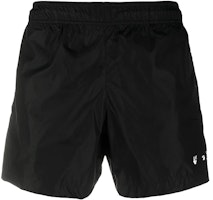 OFF-WHITE SS21 Logo Swim Shorts Black for Men OMFA003R21FAB0011001 OFF-WHITE SS21 Logo Swim Shorts Black for Men OMFA003R21FAB0011001