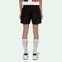 Details for Pantalones Cortos de Natación OFF-WHITE SS21 Logo Negros para Hombre. OMFA003R21FAB0011001