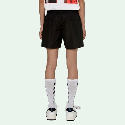 Pantalones Cortos de Natación OFF-WHITE SS21 Logo Negros para Hombre. OMFA003R21FAB0011001 Details for Pantalones Cortos de Natación OFF-WHITE SS21 Logo Negros para Hombre. OMFA003R21FAB0011001