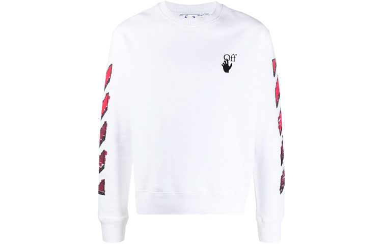OFF-WHITE SS21 Marker Arrows White Crewneck Sweatshirt OMBA025R21FLE0040125 圖 2