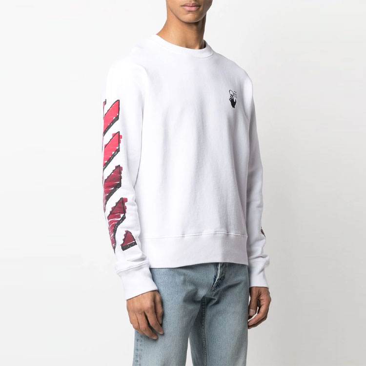 OFF-WHITE SS21 Marker Arrows White Crewneck Sweatshirt OMBA025R21FLE0040125 圖 4