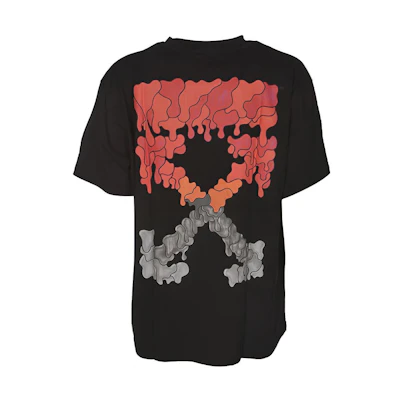 OFF-WHITE SS21 Multi-Color Arrow Graphic Oversized T-Shirt Black . OMAA038S21JER0021025
