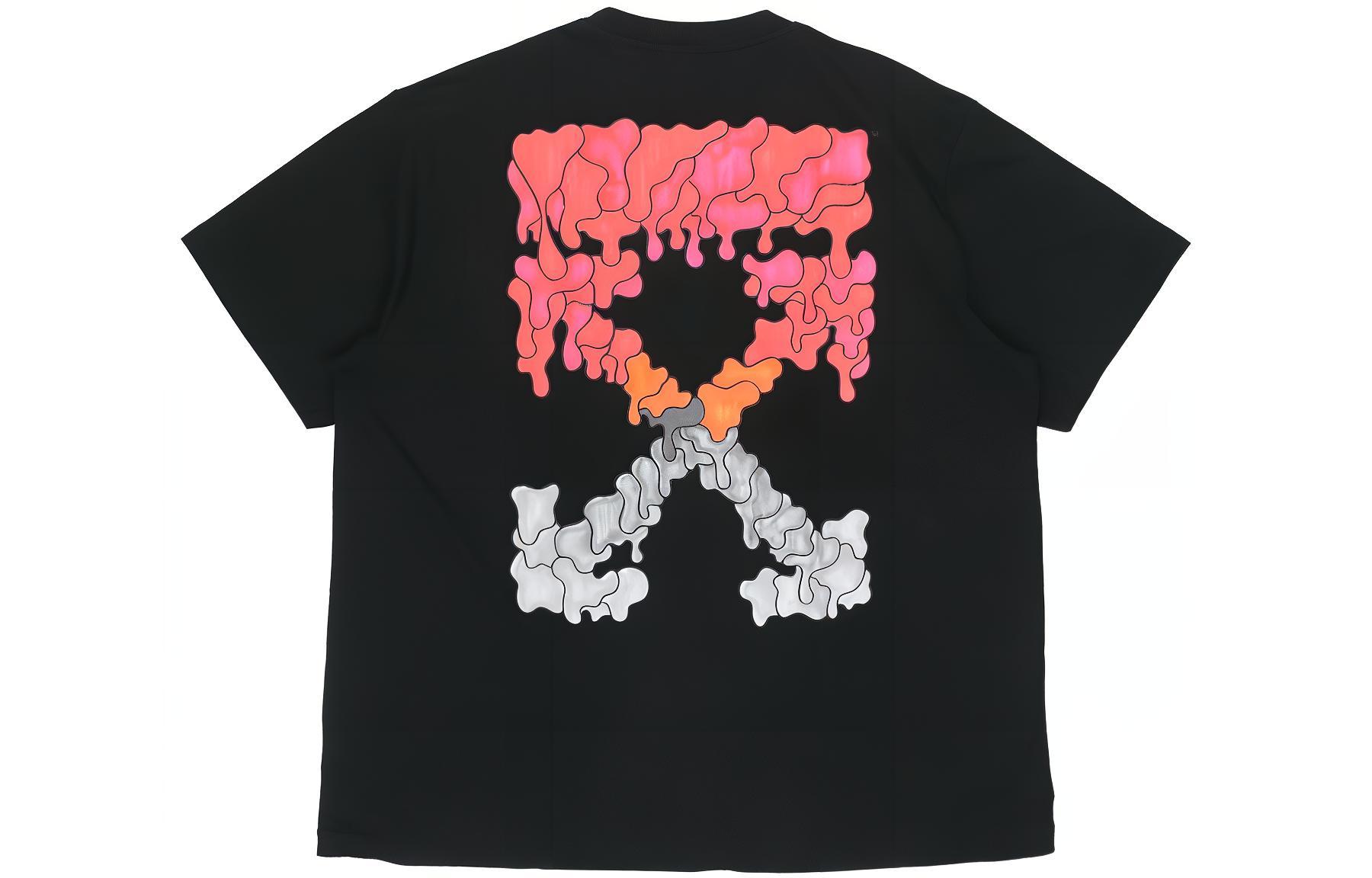 Purchase 오프화이트 SS21 멀티컬러 화살 그래픽 오버사이즈 티셔츠 블랙. OMAA038S21JER0021025