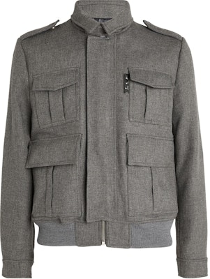 オフホワイト SS21 メンズ グレー マルチポケット ロゴ ミリタリージャケット OMEA271R21FAB0010800 Order オフホワイト SS21 メンズ グレー マルチポケット ロゴ ミリタリージャケット OMEA271R21FAB0010800