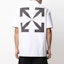 Shop OFF-WHITE SS21 印花短袖襯衫 白色 男款 OMGA163R21FAB0020110