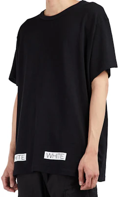 OFF-WHITE SS21 Baju Cotton Crewneck Grafik Berjalur Hitam. OMAA002G20JER0091034 Details for OFF-WHITE SS21 Baju Cotton Crewneck Grafik Berjalur Hitam. OMAA002G20JER0091034