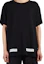 Sizing OFF-WHITE SS21 Baju Cotton Crewneck Grafik Berjalur Hitam. OMAA002G20JER0091034