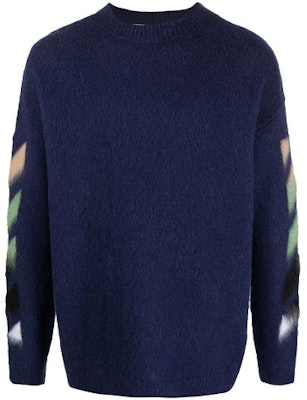 오프화이트 SS21 스트라이프 인타르시아 울 니트 스웨터 블루 남성용 OMHA036R21KNI0014984 Buy 오프화이트 SS21 스트라이프 인타르시아 울 니트 스웨터 블루 남성용 OMHA036R21KNI0014984