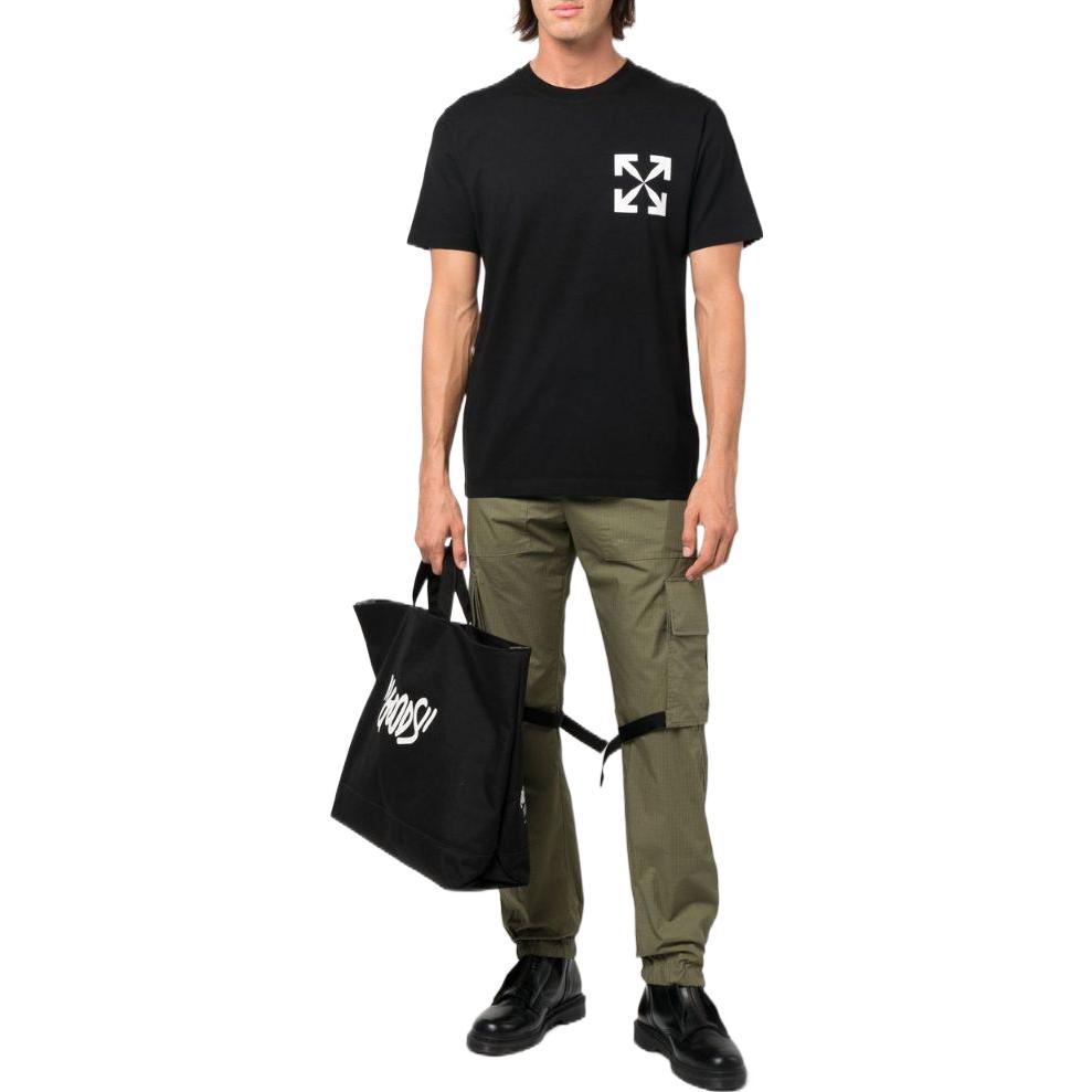 Lookbook OFF-WHITE SS22  Arrow Logo Crewneck White T-Shirt OMAA027C99JER01210011001