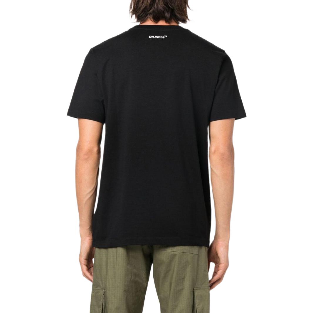 Shop OFF-WHITE SS22  Arrow Logo Crewneck White T-Shirt OMAA027C99JER01210011001