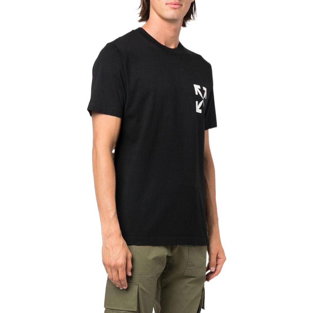 Purchase OFF-WHITE SS22  Arrow Logo Crewneck White T-Shirt OMAA027C99JER01210011001