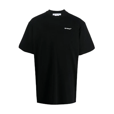 OFF-WHITE SS22 Black Arrow Logo Print T-Shirt Short Sleeve OMAA038C99JER00810011001