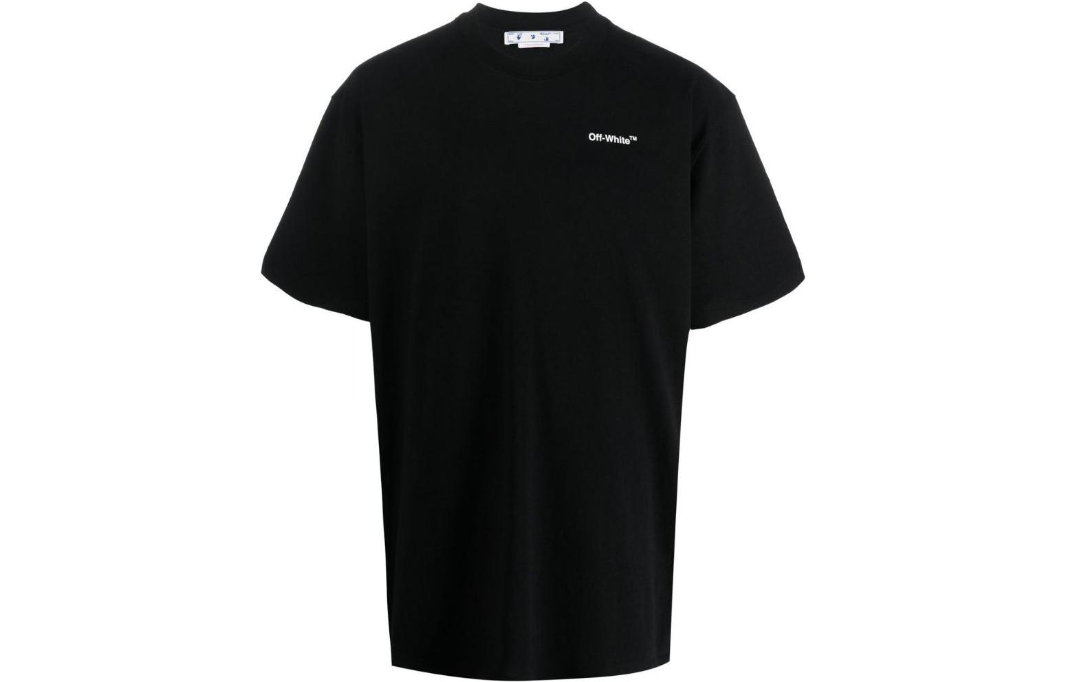 OFF-WHITE SS22  Black Arrow Logo Print T-Shirt Short Sleeve OMAA038C99JER00810011001 圖 2