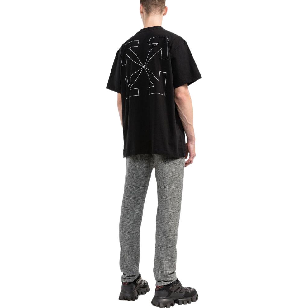 OFF-WHITE SS22  Black Arrow Logo Print T-Shirt Short Sleeve OMAA038C99JER00810011001 圖 4