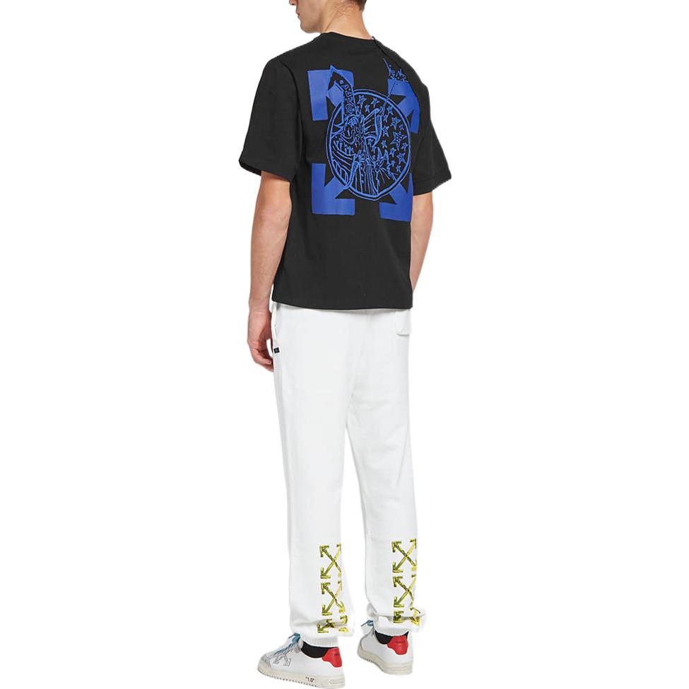 OFF-WHITE SS22  Classic Arrow Logo Cotton Black T-Shirt. OMAA078F191850171030 圖 4