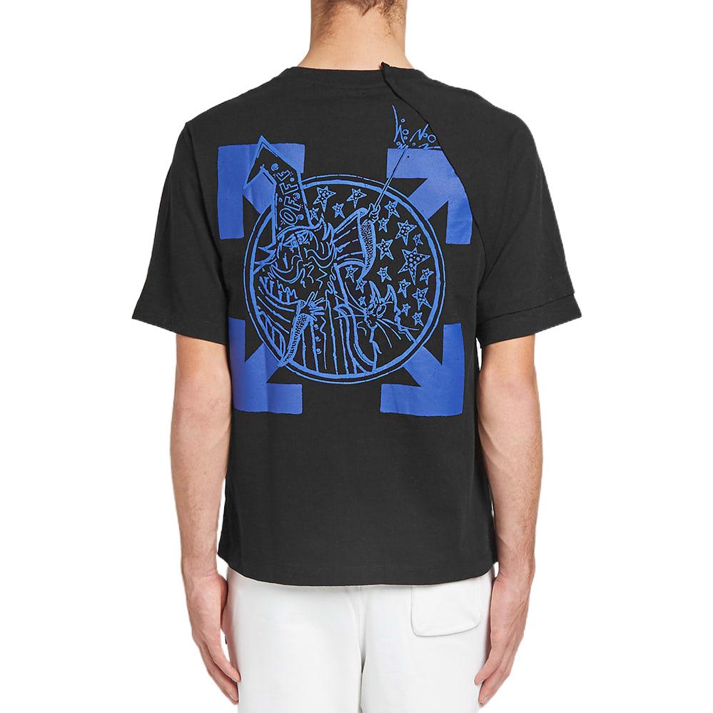 OFF-WHITE SS22  Classic Arrow Logo Cotton Black T-Shirt. OMAA078F191850171030 圖 6