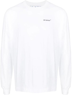 OFF-WHITE SS22 白色长袖标志印花T恤 OMAB064C99JER00301100110 Order OFF-WHITE SS22 白色长袖标志印花T恤 OMAB064C99JER00301100110