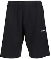 OFF-WHITE SS22 Logo Striped Casual Shorts Black OMCI006C99FLE0011001 OFF-WHITE SS22 Logo Striped Casual Shorts Black OMCI006C99FLE0011001