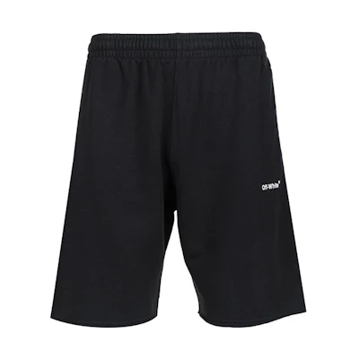 OFF-WHITE SS22 Logo Striped Casual Shorts Black OMCI006C99FLE0011001