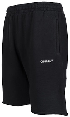 OFF-WHITE SS22 标志条纹休闲短裤 黑色 OMCI006C99FLE0011001 Shop OFF-WHITE SS22 标志条纹休闲短裤 黑色 OMCI006C99FLE0011001