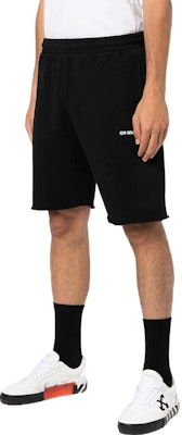 OFF-WHITE SS22 标志条纹休闲短裤 黑色 OMCI006C99FLE0011001 Purchase OFF-WHITE SS22 标志条纹休闲短裤 黑色 OMCI006C99FLE0011001