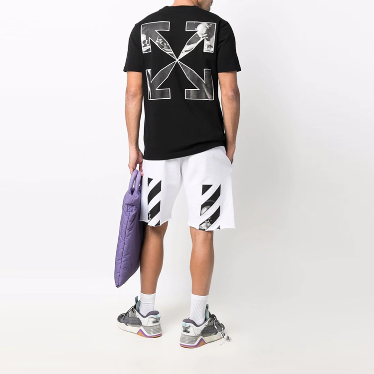 OFF-WHITE SS22 Arrow Logo Black Short Sleeve T-Shirt Men OMAA027C99JER0031001 圖 3