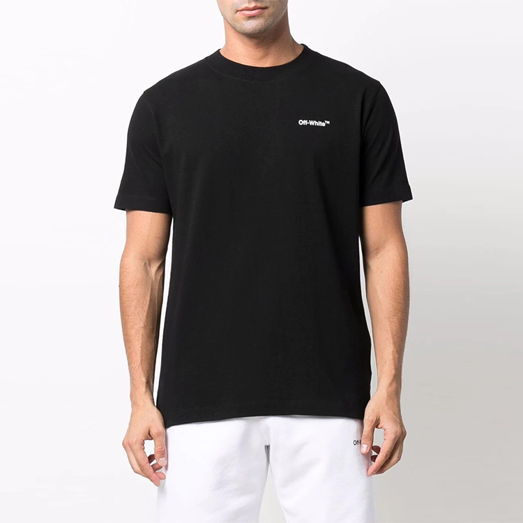 OFF-WHITE SS22 Arrow Logo Black Short Sleeve T-Shirt Men OMAA027C99JER0031001 圖 4