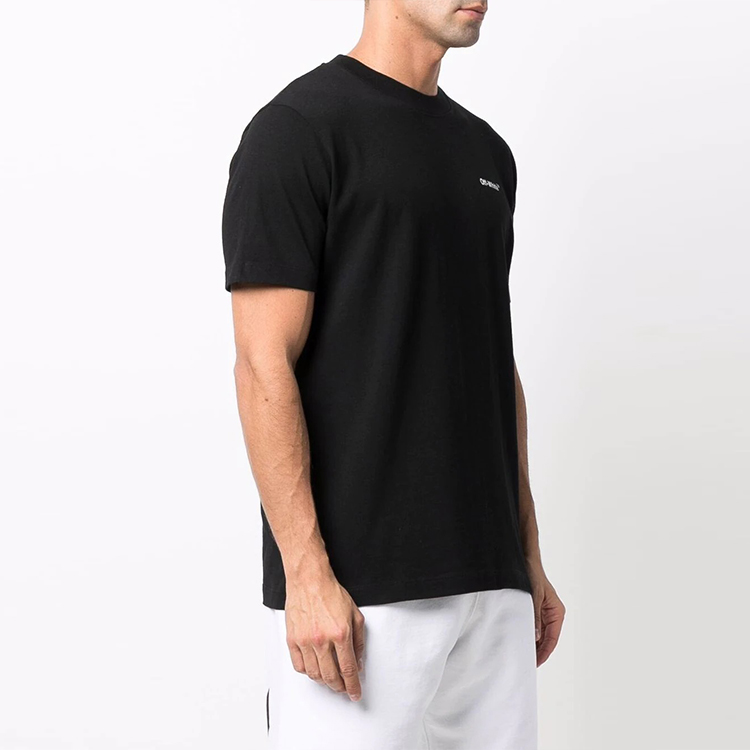 OFF-WHITE SS22 Arrow Logo Black Short Sleeve T-Shirt Men OMAA027C99JER0031001 圖 5