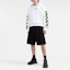 Lookbook 오프화이트 SS22 애로우 로고 프린트 블랙 캐주얼 쇼츠. OMYC010C99DEN0021001