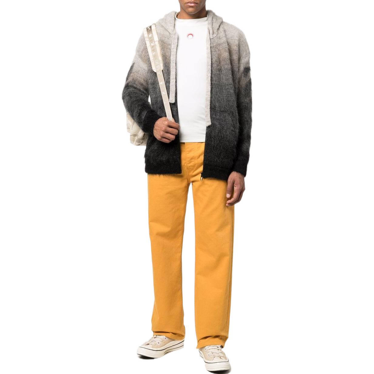 OFF-WHITE SS22 Arrows Logo Gradient Zip Hoodie Black  Oversized Fit. OMHA132S22KNI0011710 圖 3