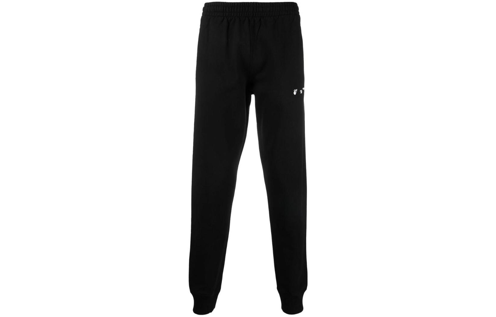 Order OFF-WHITE 2022春夏基础休闲常规版型黑色运动裤 OMCH033C99FLE00310011001