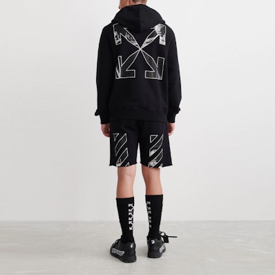 OFF-WHITE SS22 Hoodie Hitam Arrow Zip Oversized Fit Sweatshirt. OMBE013C99FLE0031001 Shop OFF-WHITE SS22 Hoodie Hitam Arrow Zip Oversized Fit Sweatshirt. OMBE013C99FLE0031001