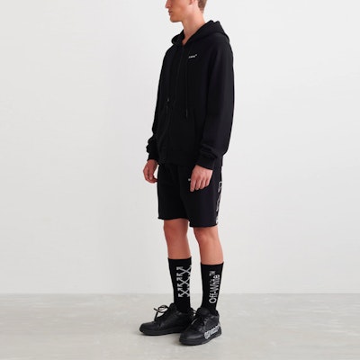 OFF-WHITE SS22 Hoodie Hitam Arrow Zip Oversized Fit Sweatshirt. OMBE013C99FLE0031001 Purchase OFF-WHITE SS22 Hoodie Hitam Arrow Zip Oversized Fit Sweatshirt. OMBE013C99FLE0031001
