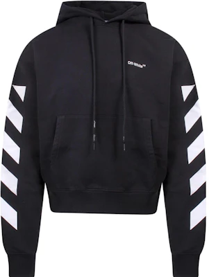OFF-WHITE SS22黑色连帽衫白色袖条纹常规版型 OMBB037C99FLE0011001 Buy OFF-WHITE SS22黑色连帽衫白色袖条纹常规版型 OMBB037C99FLE0011001