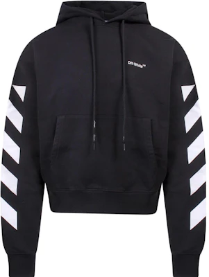 OFF-WHITE SS22黑色连帽衫白色袖条纹常规版型 OMBB037C99FLE0011001 Order OFF-WHITE SS22黑色连帽衫白色袖条纹常规版型 OMBB037C99FLE0011001