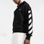 Details for OFF-WHITE SS22黑色连帽衫白色袖条纹常规版型 OMBB037C99FLE0011001