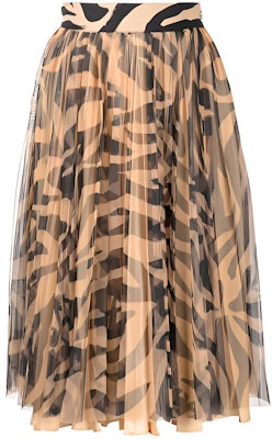 オフホワイト SS22 ブラウン ゼブラ柄 ハイウエスト フレアスカート リラックスフィット OWCC147S22FAB0016110 Buy オフホワイト SS22 ブラウン ゼブラ柄 ハイウエスト フレアスカート リラックスフィット OWCC147S22FAB0016110