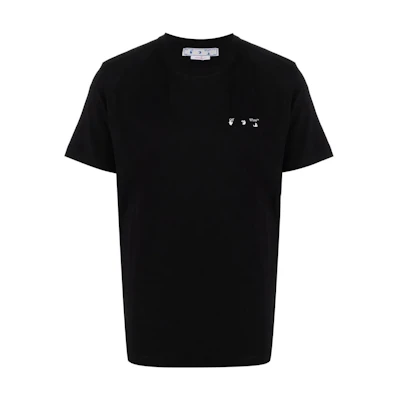 OFF-WHITE SS22 Caravaggio Arrow Black T-Shirt Men’s Minimalist Design OMAA027C99JER0051001