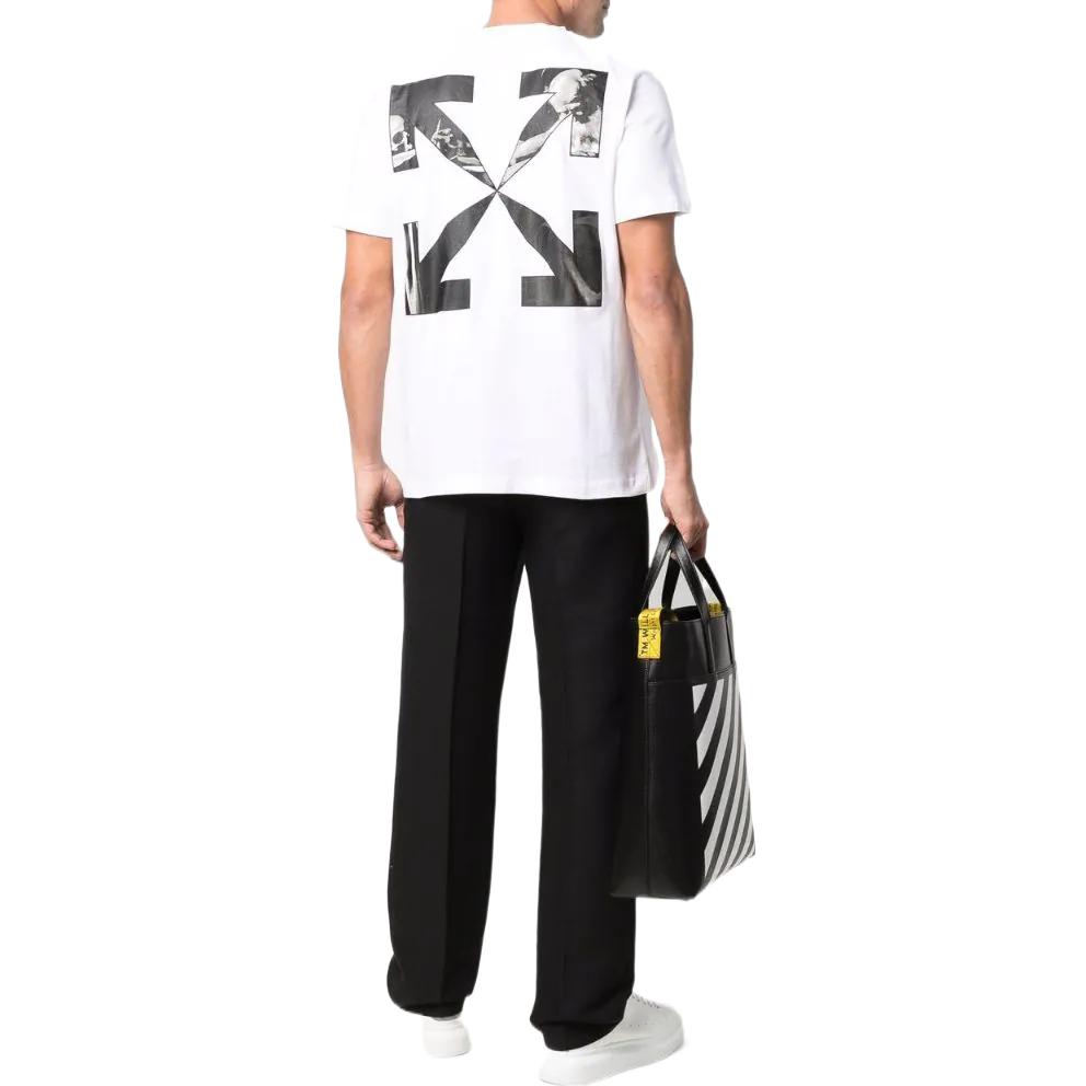 OFF-WHITE SS22 Caravaggio Arrow Graphic Tee White OMAA027C99JER00301100110 圖 5