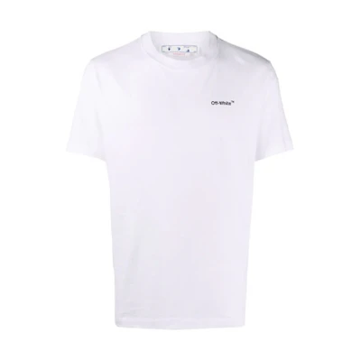 OFF-WHITE SS22 Caravaggio Arrows Graphic White Short Sleeve Tee Mens OMAA027C99JER0030110