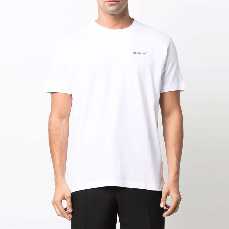 OFF-WHITE SS22 Caravaggio Arrows Graphic White Short Sleeve Tee Mens OMAA027C99JER0030110 圖 3