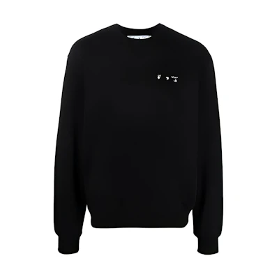 OFF-WHITE SS22 Caravaggio Painting Crewneck Long Sleeve Sweatshirt Black Men OMBA057C99FLE0051001