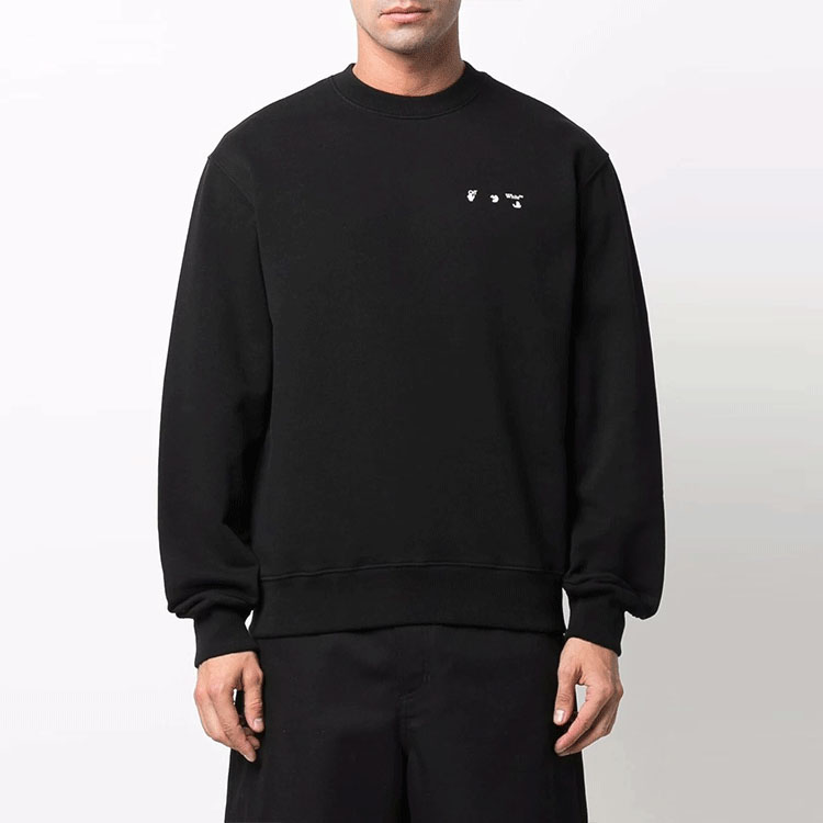 Lookbook OFF-WHITE SS22 卡拉瓦喬繪畫長袖圓領衛衣 黑色 男款 OMBA057C99FLE0051001