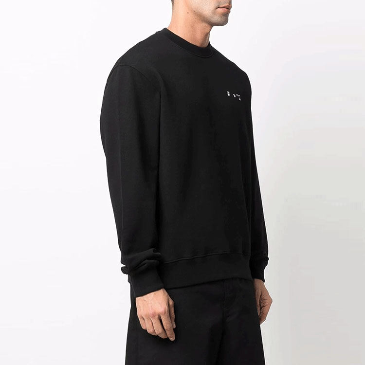 Purchase OFF-WHITE SS22 卡拉瓦喬繪畫長袖圓領衛衣 黑色 男款 OMBA057C99FLE0051001